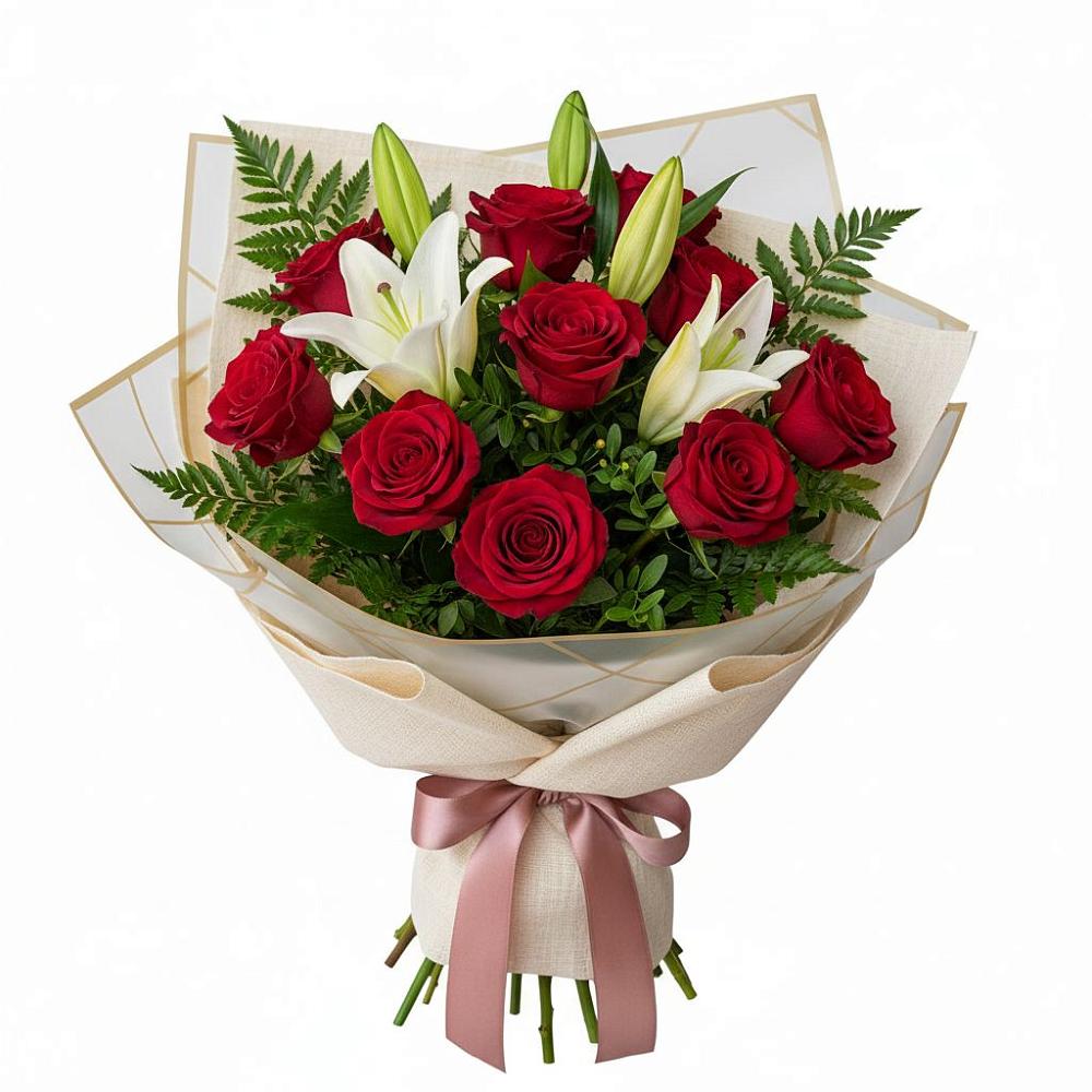 Букет цветов из: Лилии и Розы в Усть-Цильме