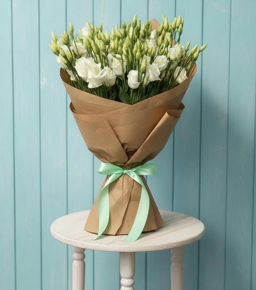 Букет цветов из: Лизиантусы в Усть-Цильме