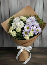 Букет цветов из:  Хризантемы и Розы в Усть-Цильме