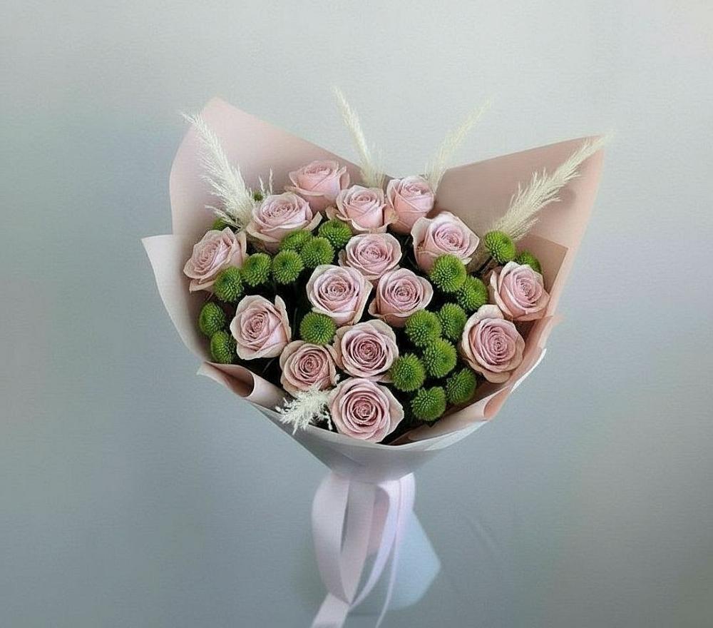 Букет цветов из: Розы и Хризантемы в Усть-Цильме