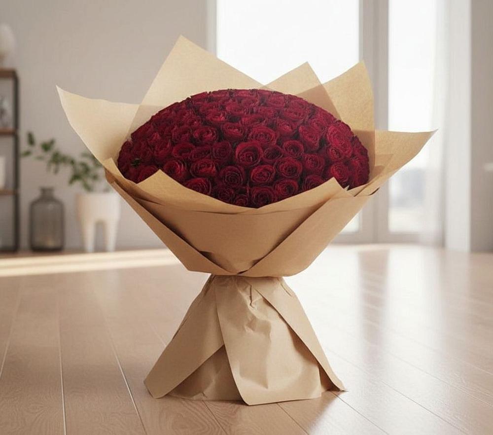 Букет 101 Красная роза в Усть-Цильме