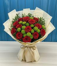 Букет цветов из:  Розы и Хризантемы в Усть-Цильме