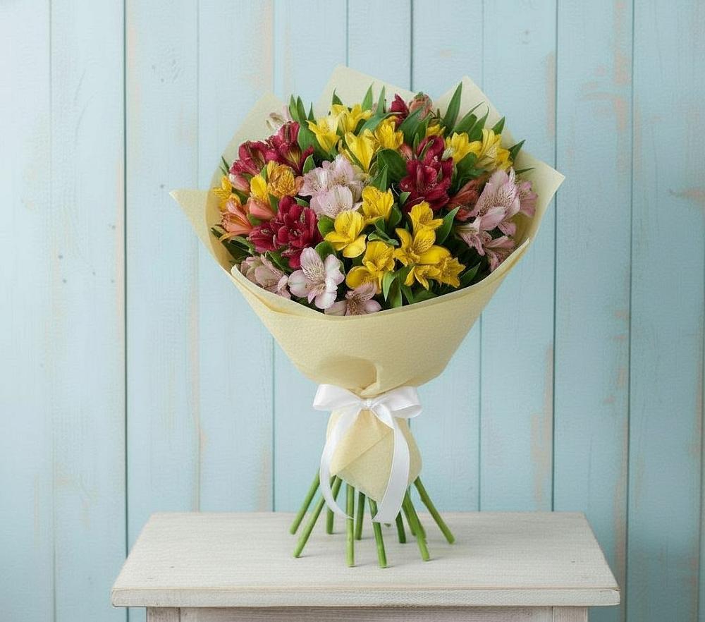 Букет цветов из: Альстромерии в Усть-Цильме