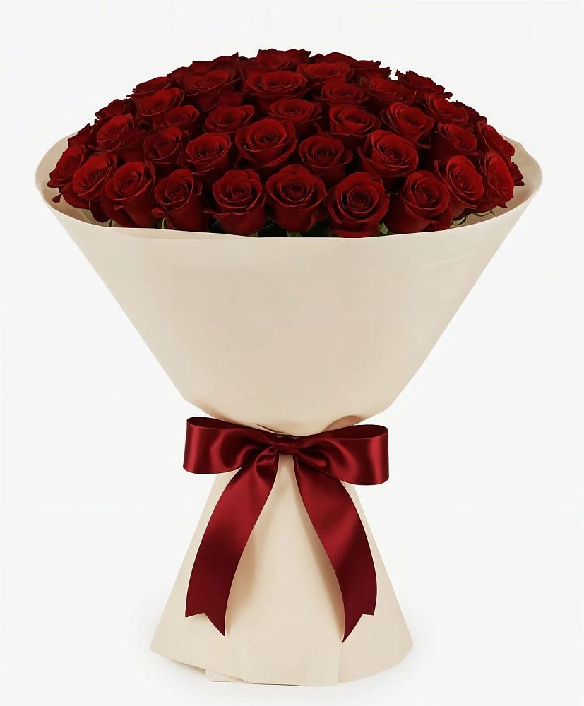 Букет 101 Бордовая роза Блэк Бакарра в Усть-Цильме